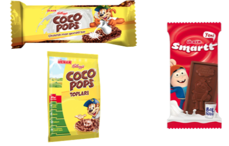 ÜLKER Coco Pops Bar, Kahvaltılık Top ÜLKER Smartt Konuşan Çikolata